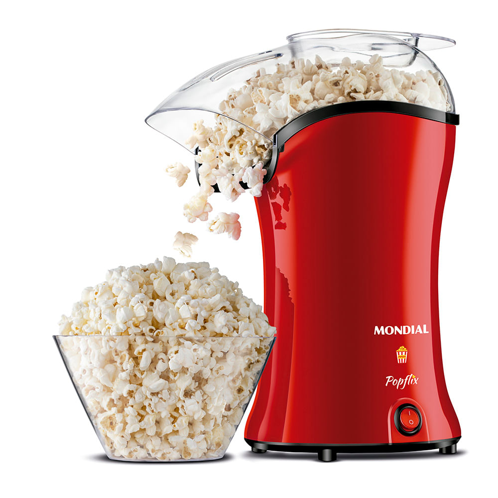 Pipoqueira Popflix Mondial Vermelho 1200W  - PP-03