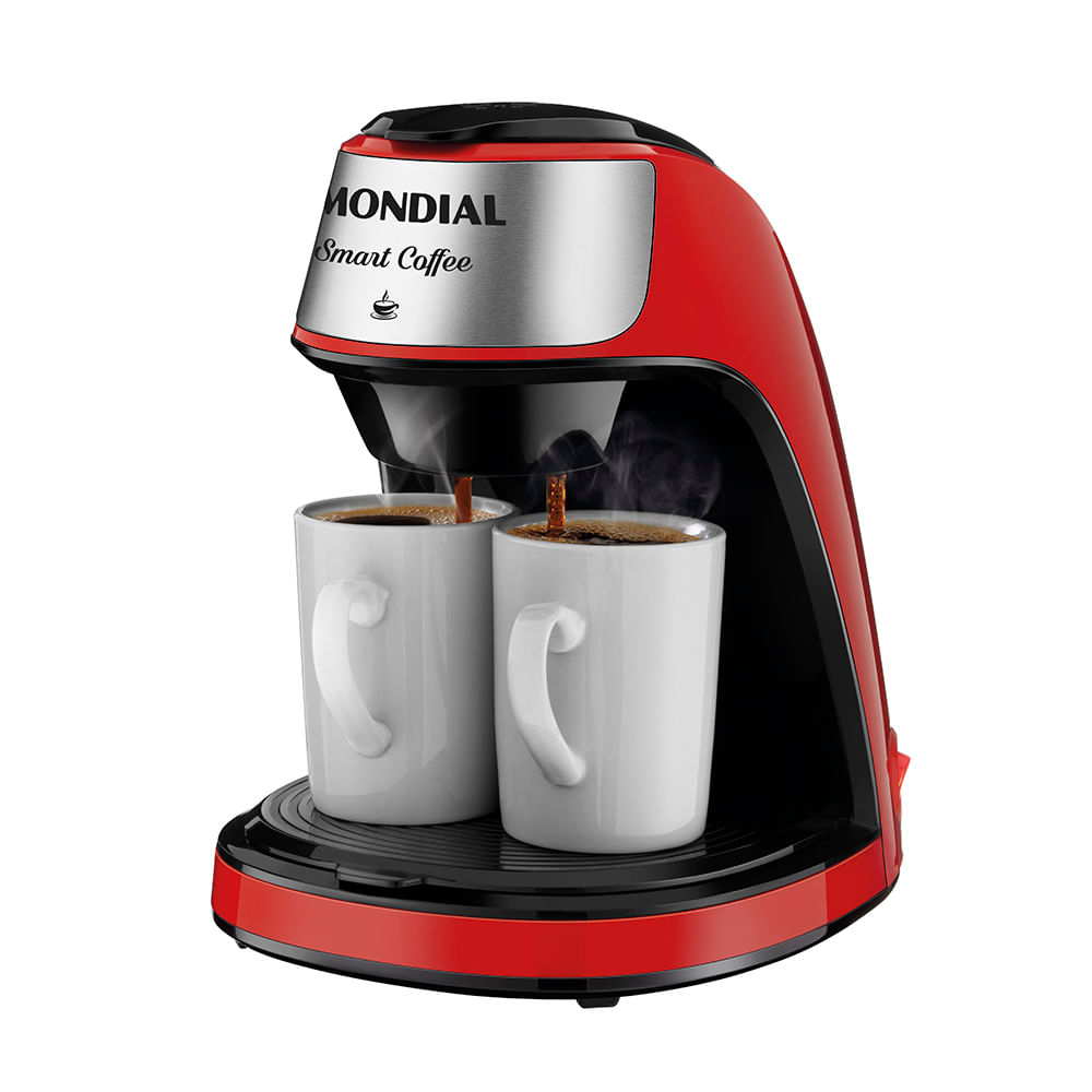 Cafeteira Elétrica Smart Coffe Mondial Vermelho/Inox 500W  - C-42-2X-RI