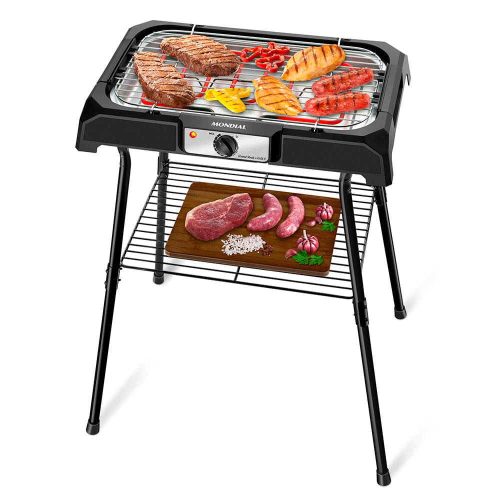 Churrasqueira Elétrica Mondial Preto 2000W  - CH-06