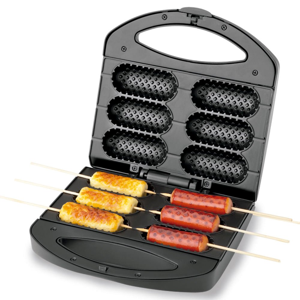 Crepeira Pratic Crepe & Hot Dog Mondial Preto/Inox 850W  - CP-01