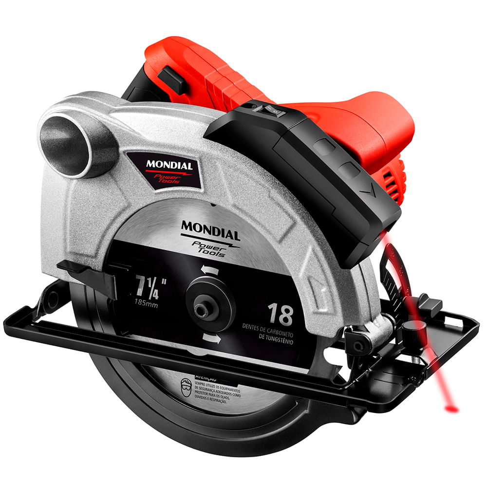 Serra Circular Mondial Vermelho 1500W  - FSC-03