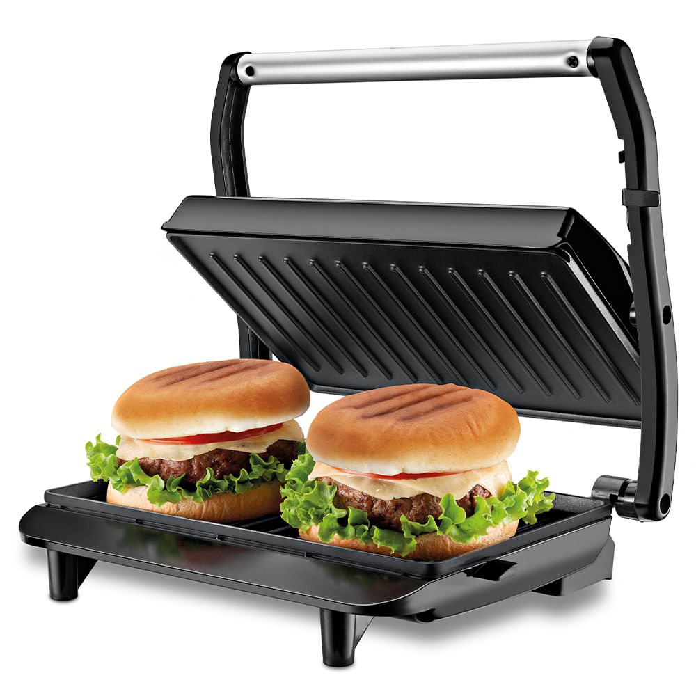 Press Grill Master Press Mondial Preto/Inox 1000W  - PG-01