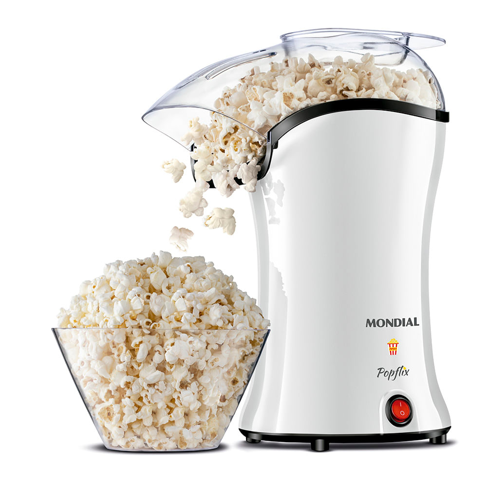 Pipoqueira Popflix Mondial Branco 1200W  - PP-04