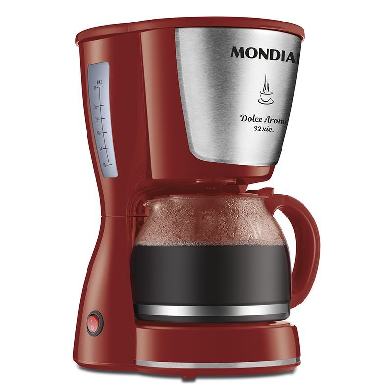 Cafeteira Elétrica Dolce Arome Mondial Vermelho/Inox 800W  - C-32-32X-R