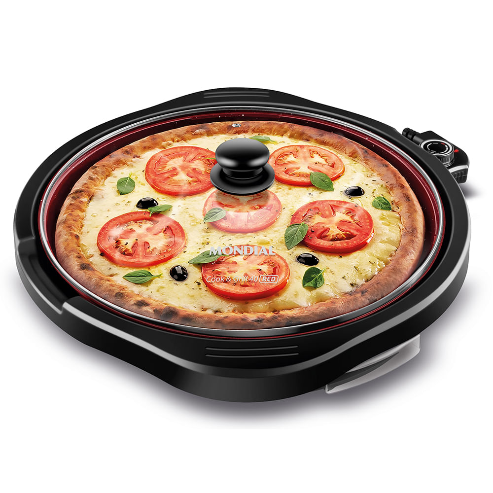 Grill Redondo Cook & Grill 40 Mondial Preto 1270W  - G-03-RC