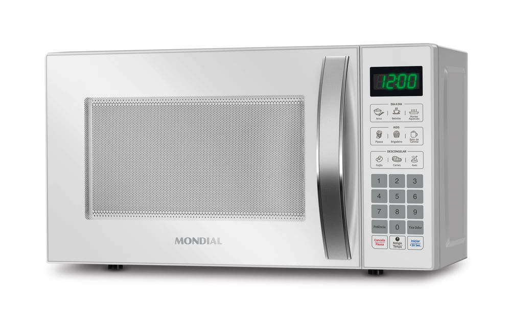 Micro-Ondas Mondial Branco 1200W  - MO-01-21-W