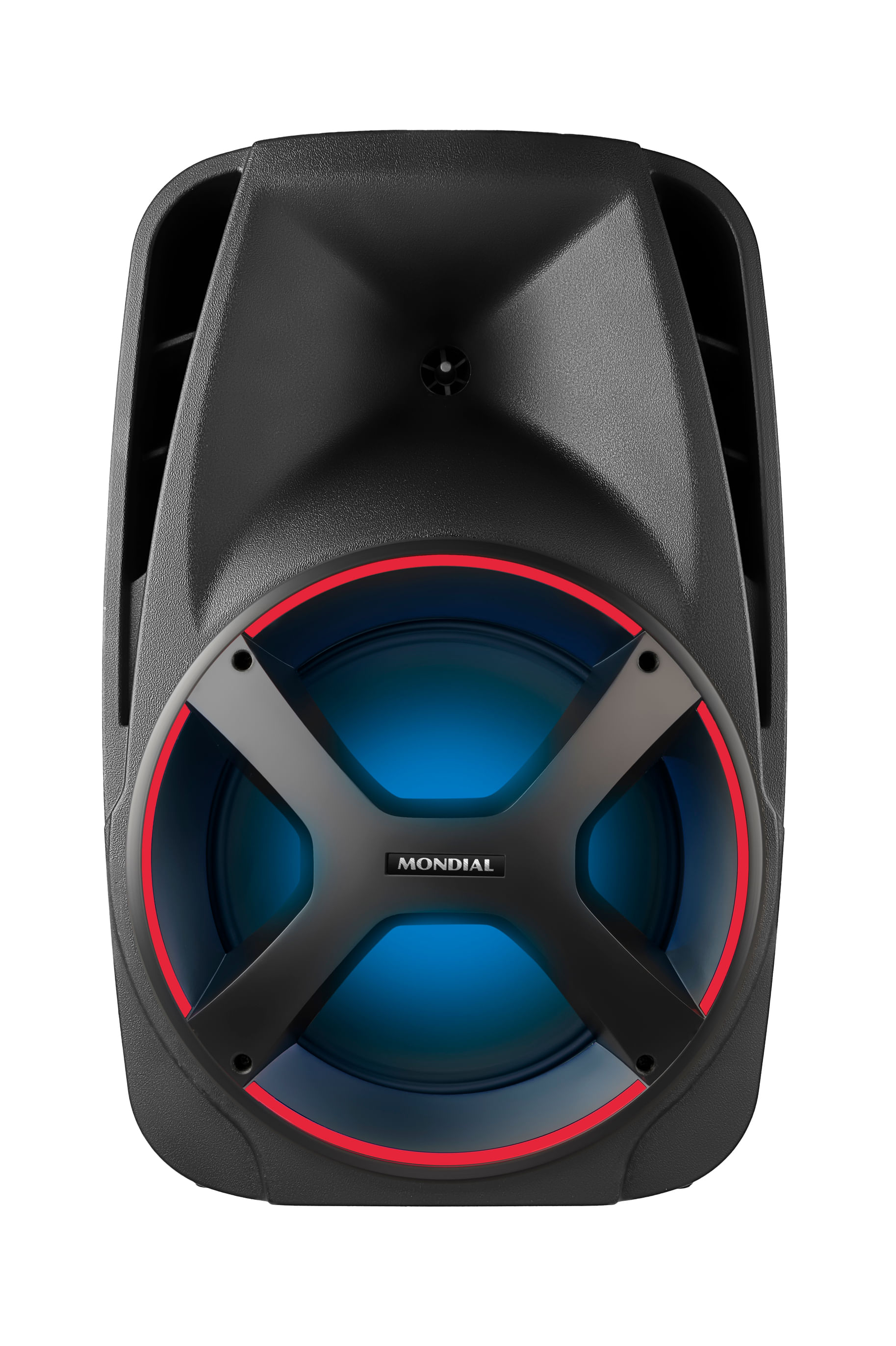 Caixa Amplificada Connect Power II Mondial Preto/Vermelho 550W RMS Bivolt - CM-550
