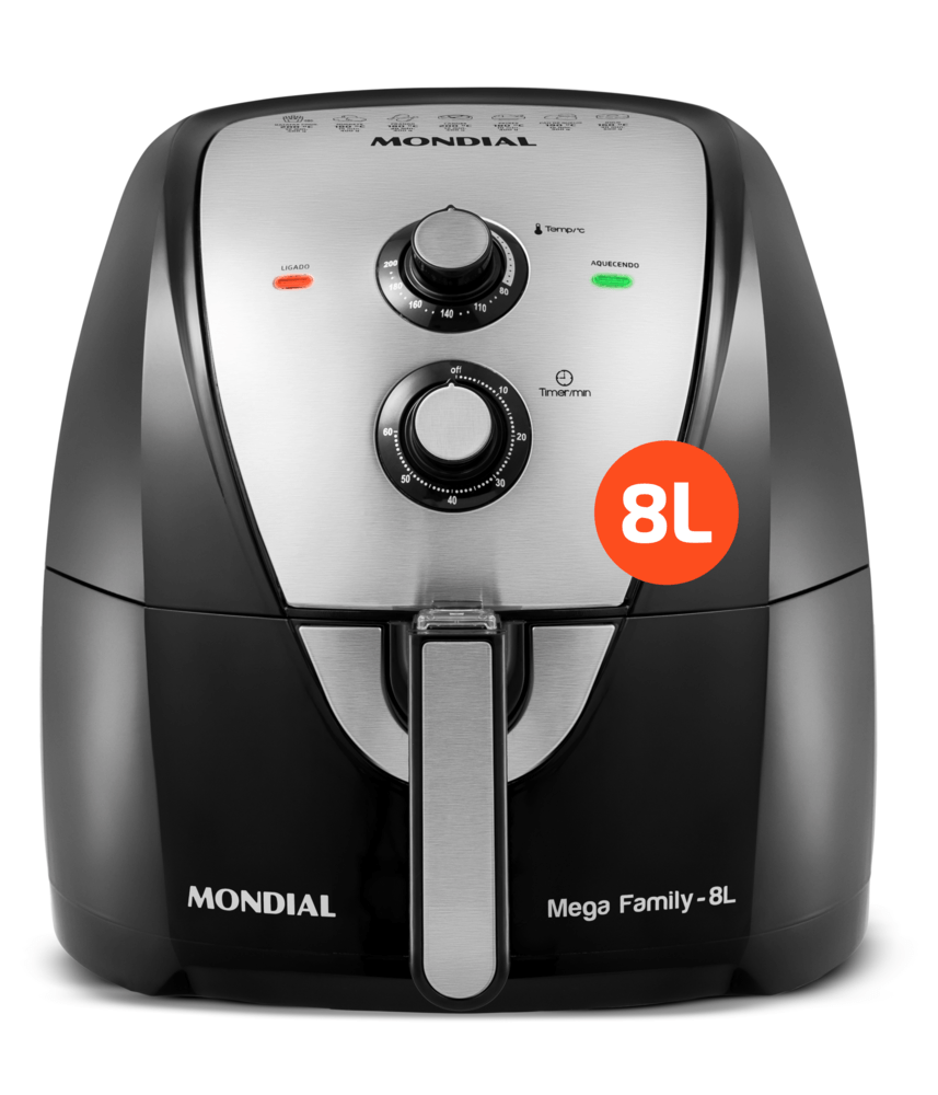 Fritadeira Sem Óleo Air Fryer 8L Mondial Preto 1900W  - AFN-80-BI
