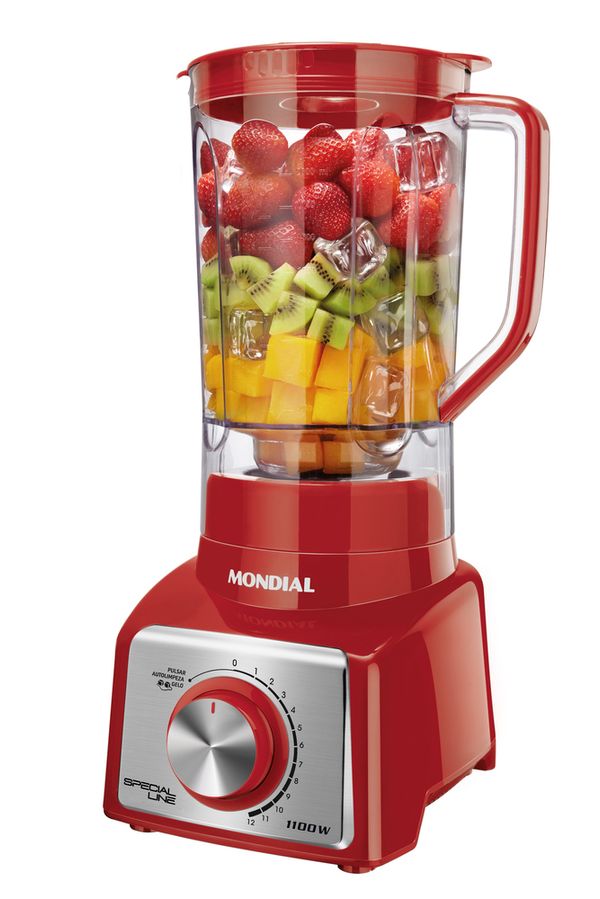 Liquidificador Special Line Mondial Vermelho/ Inox 1100W - L-48-R-SL 220V