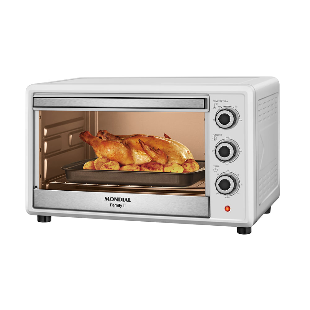 Forno Elétrico 42L Family II Mondial Branco/Inox 1600W  - FR-42-W