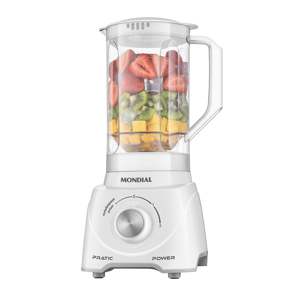 Liquidificador Pratic Power Mondial Branco 550W  - L-97-W