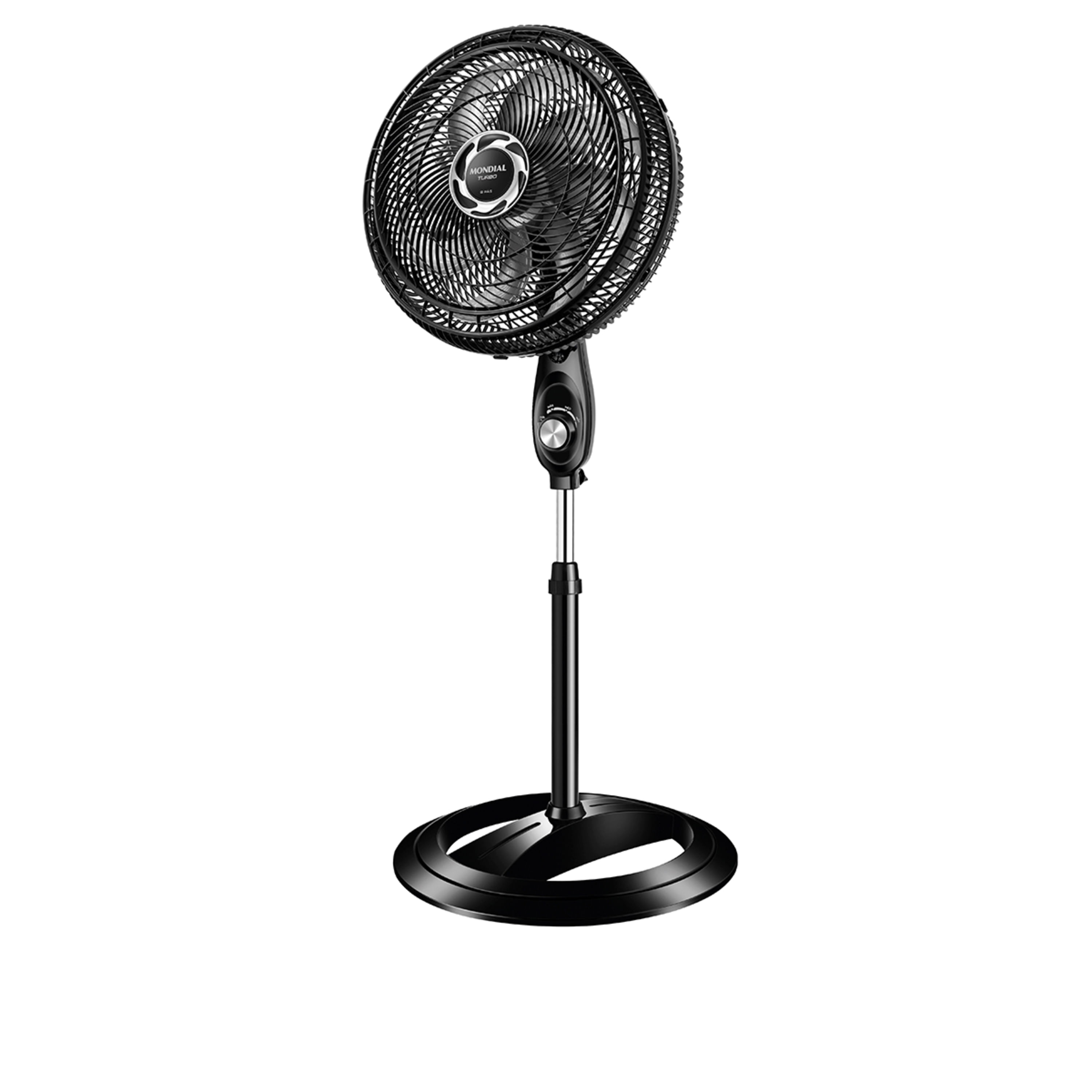 Ventilador de Coluna 40cm Turbo Mondial Preto/Prata 140W NVT-40C-8P-B