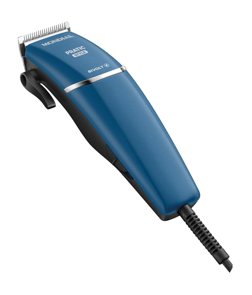 Cortador de Cabelos Pratic Style Mondial Azul Bivolt - CR-10-BI