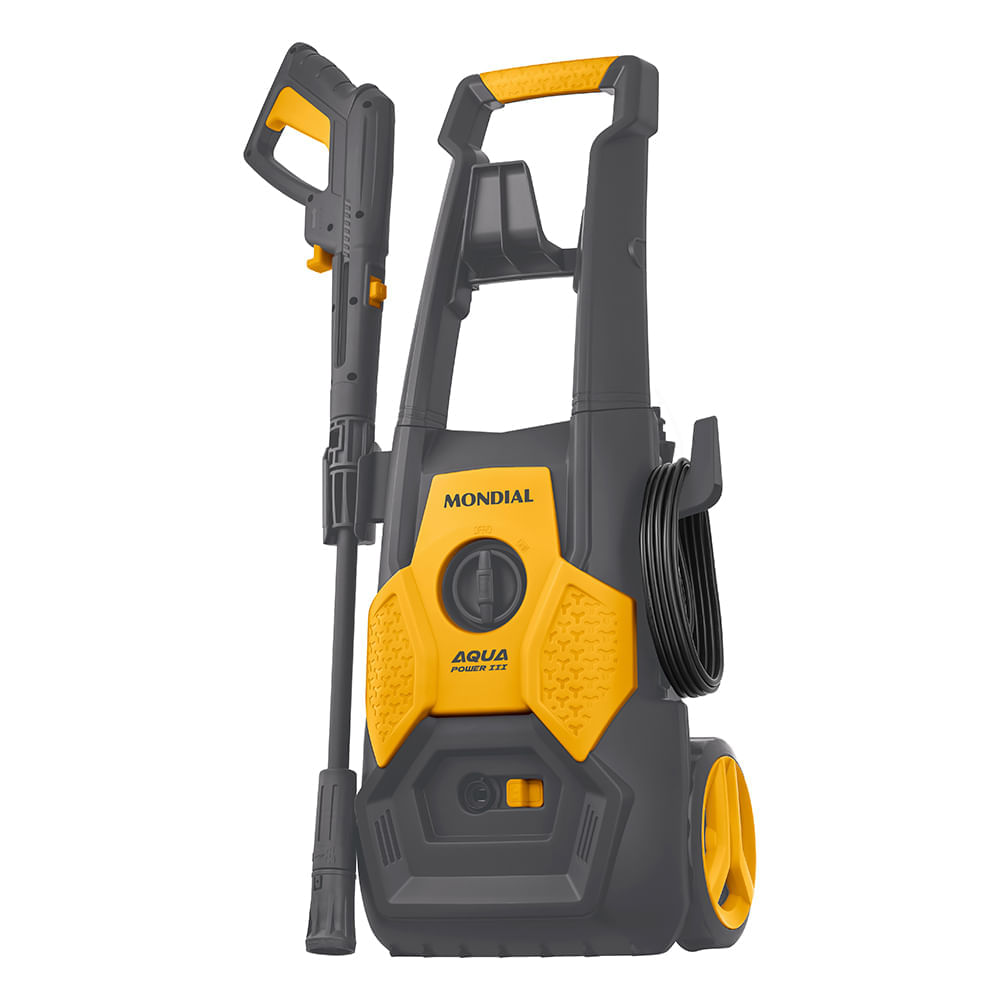 Lavadora de Alta Pressão Aqua Power III Mondial Cinza/Amarela 1800W  - LAP-03-GY