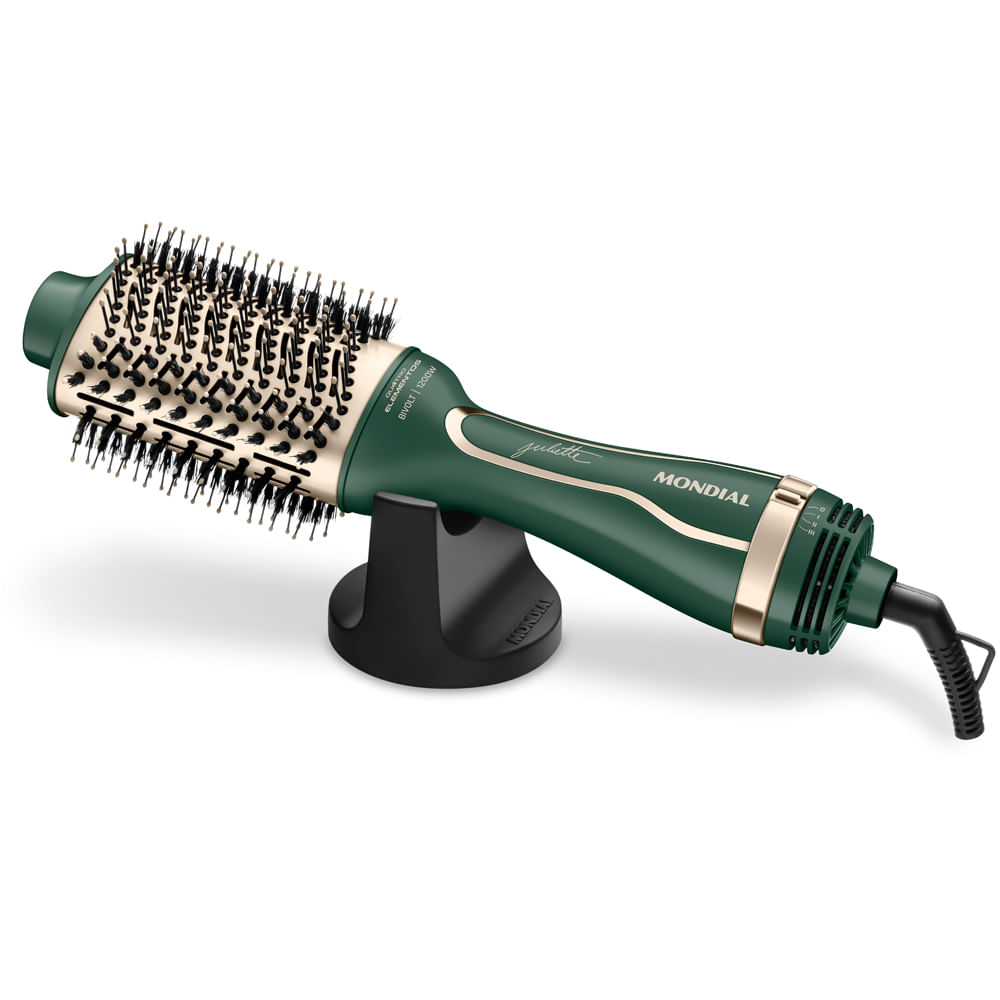 Escova Secadora By Juliette Mondial Verde Oliva 1300W Bivolt - ES-JU-02