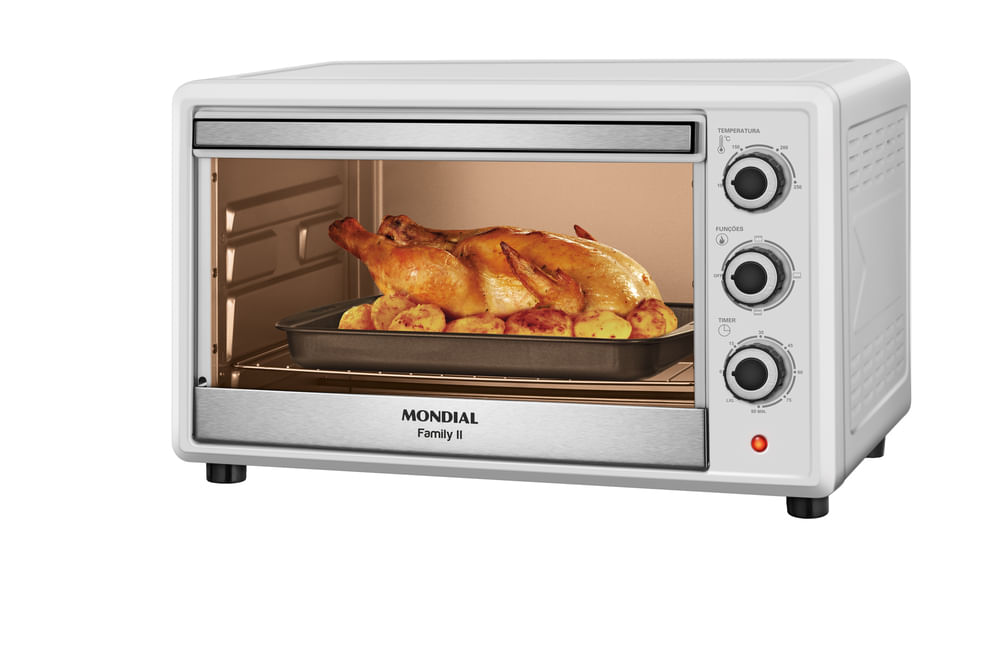 Forno Elétrico 42L Family II Mondial Branco/Inox 1600W - FRN-42-W