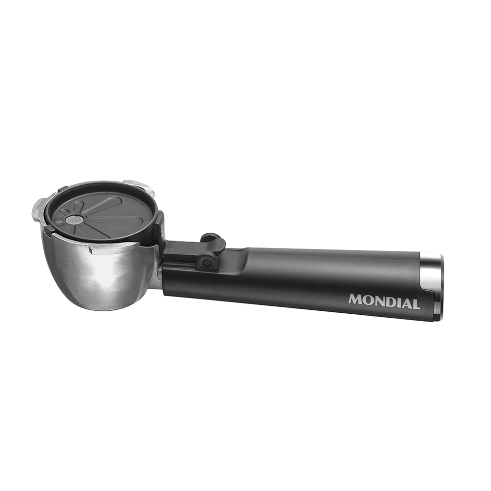Porta Cápsula para Cafeteira Espresso Mondial Dolce Crema 20 Bar Mondial Preto/Inox - CPC-DG