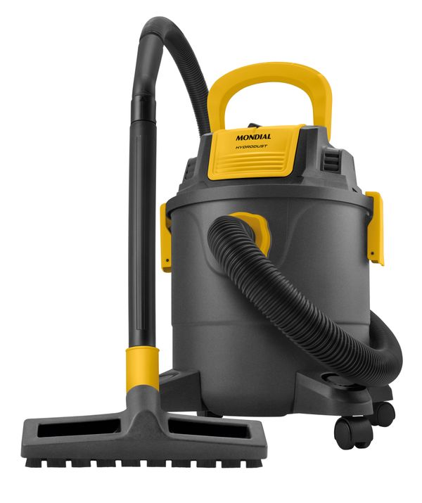 Aspirador de Água e Pó Hydrodust Mondial Preto e Amarelo 1400W APT-01-12L 220V