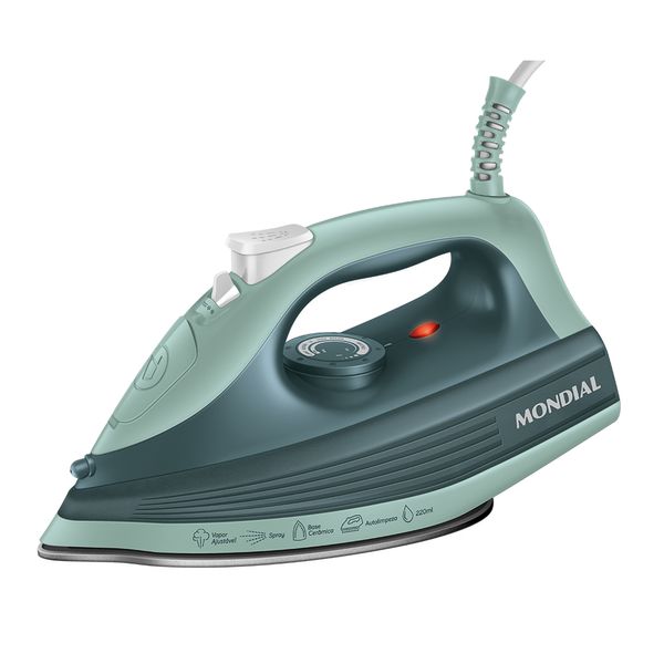 Ferro a Vapor Mondial Verde 1800W - FVN-02-G 127V